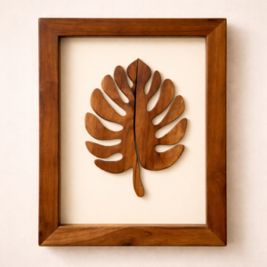 Coconut Leaf Art Frame – Monstera