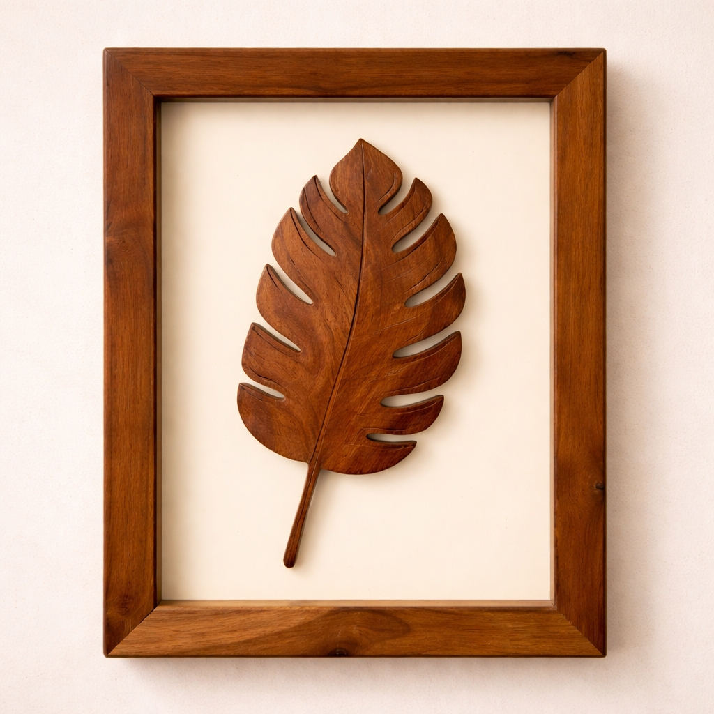 Coconut Leaf Art Frame – Classic Leaf