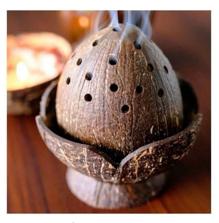 Coconut Shell Incense Holder
